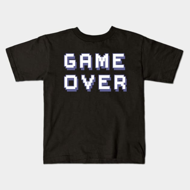 Game Over - cool gaming sticker Kids T-Shirt by LR_Collections